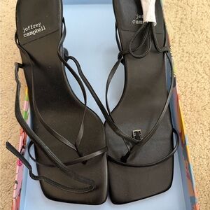 Jeffrey Campbell Black Strappy Heels